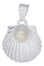 Scallop Shell with Pearl Necklace