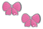 CHILDS PINK BOW EARRING