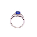 Tanzanite and Diamond 14 kt Gold Ring/ 1.05 ct Tanzanite/ 0.14 Diamond