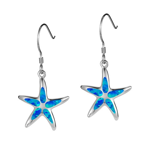 sterling silver lab opal earrings