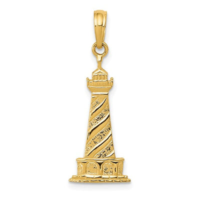 14K Lighthouse Pendant