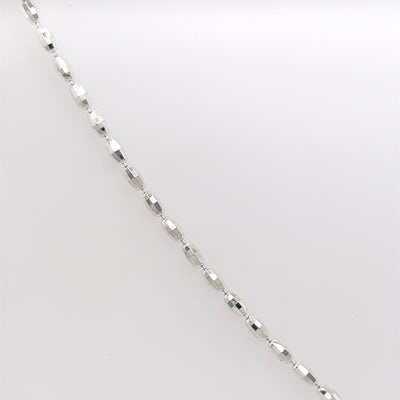 Diamond Cut Rice Bead Chain