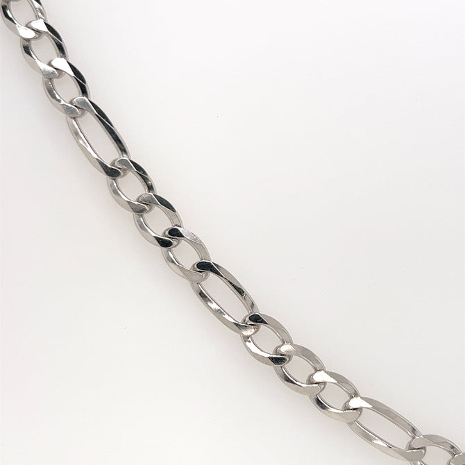 Figaro Chain - Rhodium
