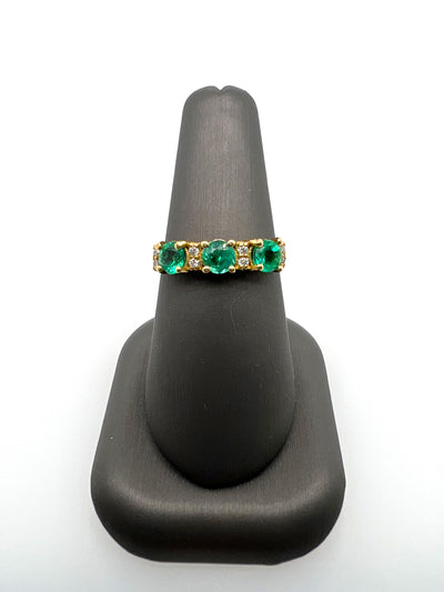 Emerald and Diamond Ring