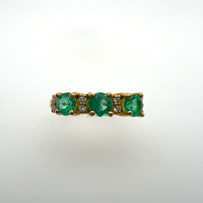 Emerald and Diamond Ring