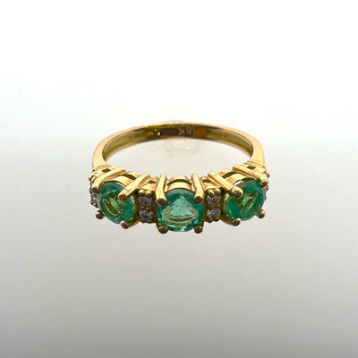 Emerald and Diamond Ring