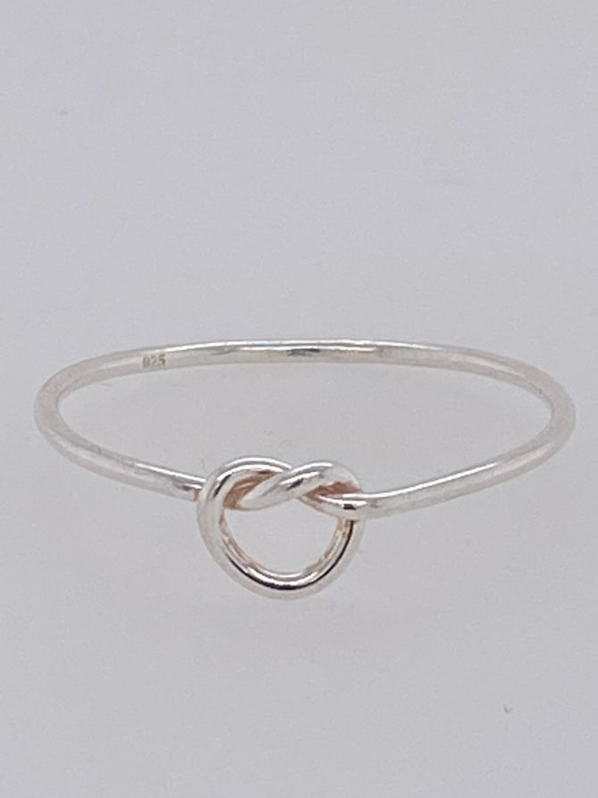 Love Knot sterling silver Ring hand made by Bill and Bobs