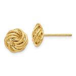 14K Polished Love Knot Post Earrings