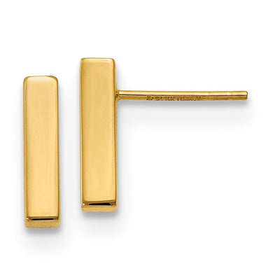 Leslie's 14K Post Bar Earrings