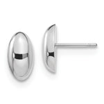 14K White Gold Polished Post Earrings