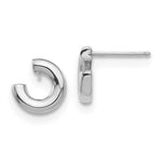 14K White Gold Polished Post Earrings