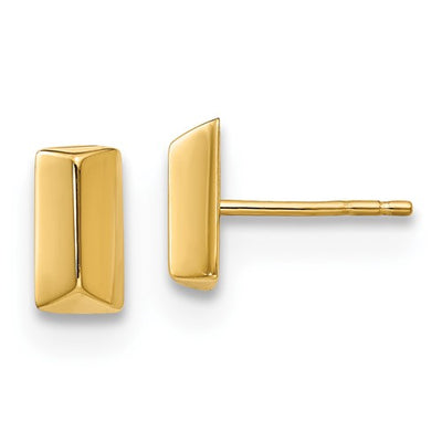 14K Polished Fancy Post Earrings