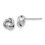 14K White Gold Polished Post Earrings