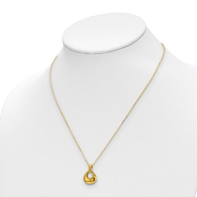 Leslie's 14K Tear Drop Necklace 18"