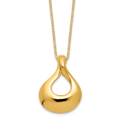 Leslie's 14K Tear Drop Necklace 18"