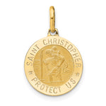 Leslie's 14K Round St. Christopher Pendant