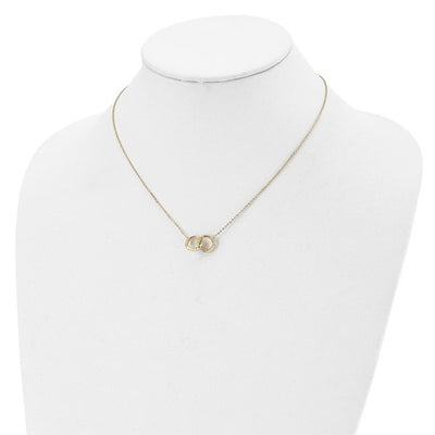 Leslie's 14K Intertwined Circles Necklace 17"