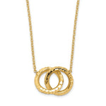 Leslie's 14K Intertwined Circles Necklace 17"