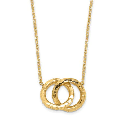 Leslie's 14K Intertwined Circles Necklace 17"