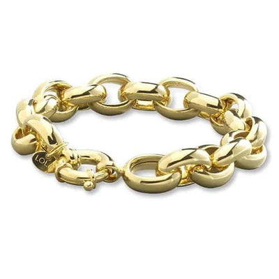 LOLA Gold Rolo Link Bracelet 13mm