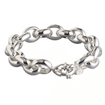 LOLA Silver Rolo Link Bracelet 13mm