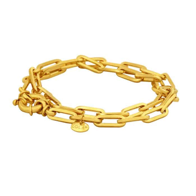 Oval Gold Wrap Bracelet