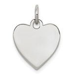 Sterling Silver Engraveable Heart Charm