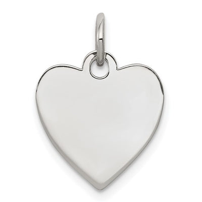 Sterling Silver Engraveable Heart Charm