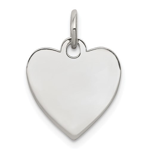 Sterling Silver Engraveable Heart Charm