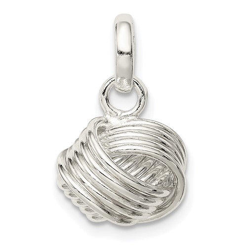 Sterling Silver Love Knot Small Pendant