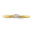 14K Round Diamond - Engagement Ring