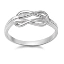 sterling silver infinity knot ring