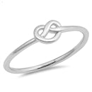 sterling silver love knot ring