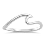 sterling silver wave ring