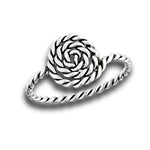 sterling silver rope ring
