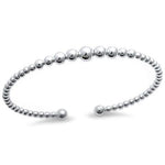 silver bead sterling silver bracelet