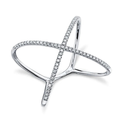 Diamond "X" Ring