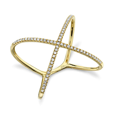 Diamond "X" Ring