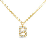 Diamond Necklace - Initial B 18"