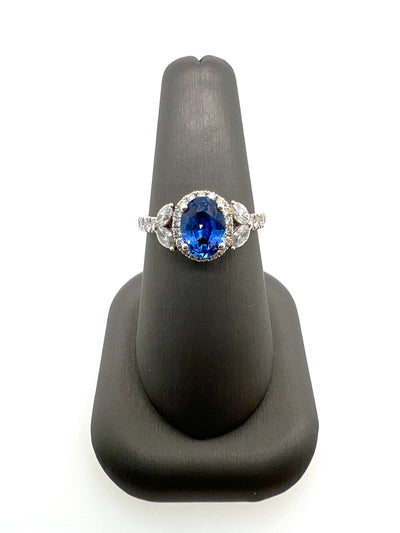 Sapphire and Diamonds Ring