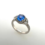 Sapphire and Diamonds Ring