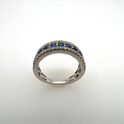 Sapphire and Diamonds Ring