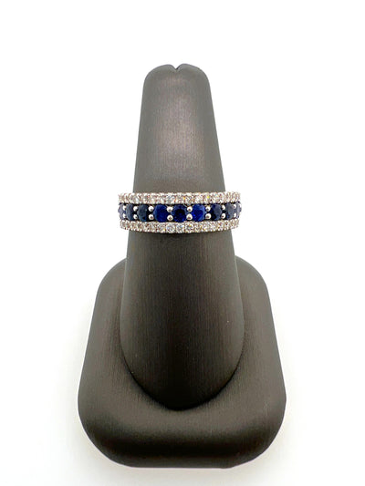 Sapphire and Diamonds Ring