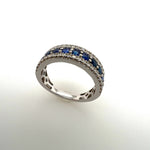 Sapphire and Diamonds Ring