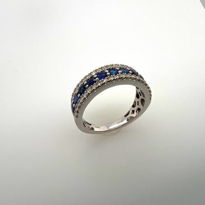 Sapphire and Diamonds Ring