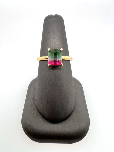 Watermelon Tourmaline Ring