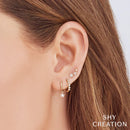 Diamond Star Huggie Earring