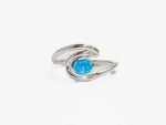 Opal Wave Ring Sterling Silver