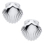 Scallop Shell Stud Earrings