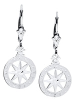 Compass Rose Drop Earrings